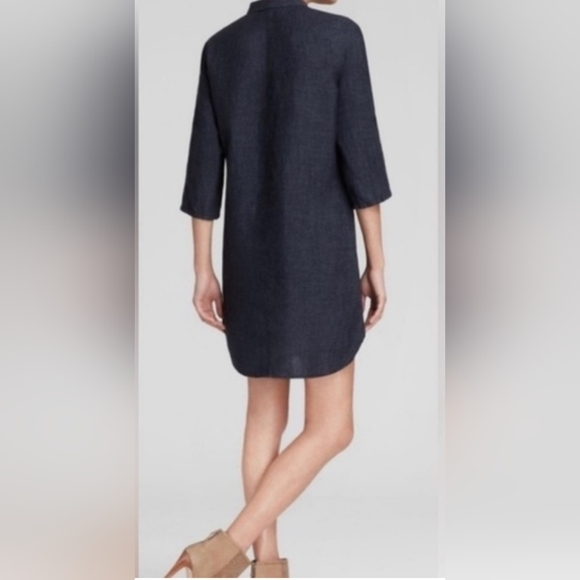 Eileen Fisher 100% Organic Linen Henley Shirt Dress Size XL - Picture 10 of 10